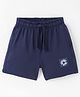 Doreme Single Jersey Knit Shorts With Logo Print - Blue Berry