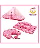 SafeChamp Skyler Baby Feeding Pillow And 4 Piece - Bed Set With Pillow And 2 Bolsters And Bedding Set Combo (Pack - 3) (Pink)