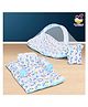 SafeChamp Lite Air Baby Bedding Set With Pillow And 4 Piece - Bed With Pillow And 2 Bolsters  (Pack -2) (Blue)