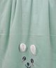 Butterthief New Born Baby Super Soft Fur Baby Wrapper Cum Baby Bath Towel - Green