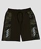 F&S Side Taped Camouflage Printed Shorts - Green