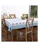 Blocks of India Cotton Table Cover For Six Seater Table  - blue
