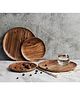 Think Artly Dune Acacia Plates  Small and Large - Set of 4