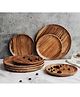 Think Artly Dune Acacia Plates  Small and Large - Set of 8