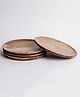 Think Artly Dune Acacia Plates - Set of 4