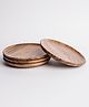 Think Artly Dune Acacia Plates  Medium - Set of 4