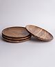 Think Artly Dune Acacia Plates Small - Set of 4