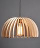 Think Artly  Bangu Birch Wood Ceiling Lamp - 0.480 kg