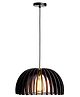 Think Artly  Canopy Black Wood Ceiling Lamp - 0.86 kg