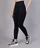 Zelena Solid High Waisted Postpartum Leggings - Black
