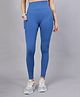 Zelena Solid High Waisted Postpartum Leggings - Federal Blue