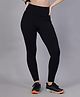 Zelena Solid High Waisted Postpartum Leggings - Black