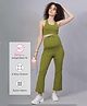 Zelena Solid High Waisted Pregnancy Leggings - Olive Green