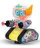 Baybee Robot Rotating Gear Toys for Kids Transparent Gear Electric Walking Robot Musical Toy for Kids 360 Degree Rotating Bump & Go Bullet Launcher Robot Toy with Flashing Lights & Sound for Children