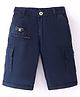 Noddy Patch Detailed Jamaican Shorts - Navy Blue
