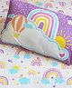 SilverLinen Over the Rainbow Single Bedsheet with One Pillow Cover -Multicolour