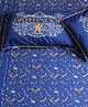 SilverLinen Harry Potter 100% Cotton 250 TC King Bedsheet for Kids Room for Boys and Girls With Two Pillow Covers - Gryffindor (Blue & Gold)