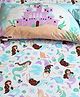 SilverLinen Magical Mermaids Double Bedsheet with Two Pillow Covers -Multicolour