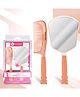Majestique Elegant Mirror and Comb, Heat Resistant Detangling Comb, Hand Mirror - 2Pcs Multicolor