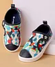 Cute Walk by Babyhug Slip On  Casual Shoes with Velcro Closure Geometric Print - Blue