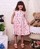 Beebay Frill Sleeves Floral Printed Fit & Flared Dress - Pink