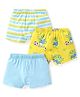 Babyhug 100% Cotton Knit Striped & Crocodile Printed Trunk Pack of 3 - Multicolour