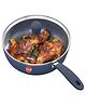 Hawkins Ceramic Nonstick Frying Pan 24 cm Diameter Induction Fry Pan with Glass Lid Granite - Black