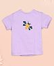 Ooka Baby Soft Cotton Half Sleeves Honey Bee Printed Tee - Light Purple