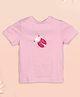 Ooka Baby Soft Cotton Half Sleeves Ladybug Printed Tee - Pink