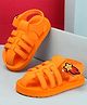 Cute Walk by Babyhug Sandals with Velcro Closure & Dino Applique - Orange