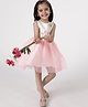 A Little Fable Sleeveless Butterfly  Embroidered  Swallowtail Dress - Neon Pink
