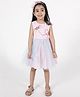 A Little Fable Sleeveless Flying Damsel Embellished Tulle Dress - Pink