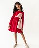 A Little Fable Full Sleeves Bow Detailed Dress - Red