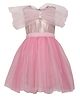 A Little Fable Sleeveless Bow  Detailed  Flared  Dress  - Pink