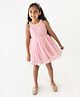 A Little Fable Sleeveless Floral Detailed Gathered Dress - Pink