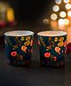Kolorobia Floral Bliss Blue Candle Votives Set of 2