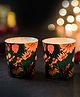 Kolorobia Floral Bliss Green Candle Votives Set of 2
