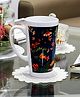 Kolorobia Floral Bliss Blue Irish Coffee Mug 425 ml