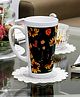 Kolorobia Floral Bliss Green Irish Coffee Mug 425 ml