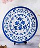 Kolorobia Floral Blue Pottery Inspired Home Decor Wall Plate