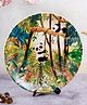Kolorobia Green Swings Of A Panda Decorative Wall Plate