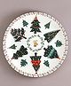 Kolorobia Christmas Tree & Reindeer Decorative Wall Plates