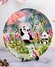 Kolorobia Panda Loves It When It's Monsoon Decorative Wall Plates