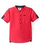 TONYBOY Half Sleeves Solid Shirt - Red