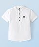 TONYBOY Half Sleeves Solid Shirt - White
