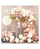 CAMARILLA Baby shower Decoration Items Arch Glue Dot/ Multicolour pastel Balloon Backdrop Garlend Decoration Baby Shower Mom To Be Kit string Banner (PACK OF 55 PCS)