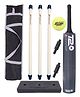 Speed Up T 20 Combo Box Cricket Kit for Kids Outdoor Sports Toy Gift for Boys Girls Picnic Fun Black