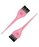 KINDED Hair Colouring Mehndi Henna Bleach Hair Dye Brush for Men Women Combo Set of 2 - Pink