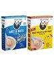 HEALTHY PANDA Millet Cereal Mix with Dryfruits Powder (400G) + Oats & Nuts Baby Food (400g) Cereal (800 g, Pack of 2, 6+ Months)