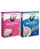 HEALTHY PANDA Millet Cereal Mix with Dryfruits Powder (400G) + Oats & Nuts Baby Food (400g) Cereal (800 g, Pack of 2, 6+ Months)